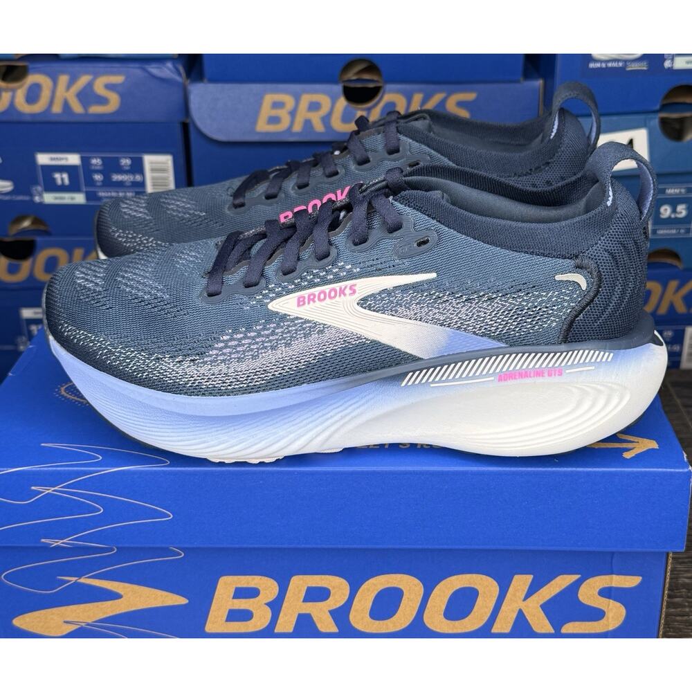 Brooks Adrenaline GTS 25 Spellbound Pink Womens 7.5 Running Shoes (137) - Picture 2 of 7